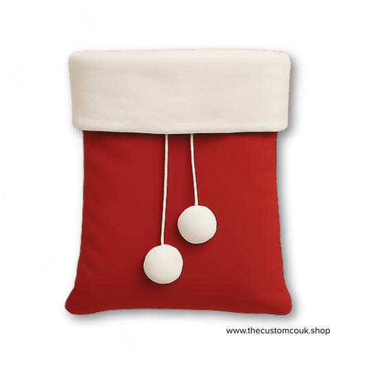 Personalised Luxury Red Christmas Present Sack - Fur Trimmed (Last One)