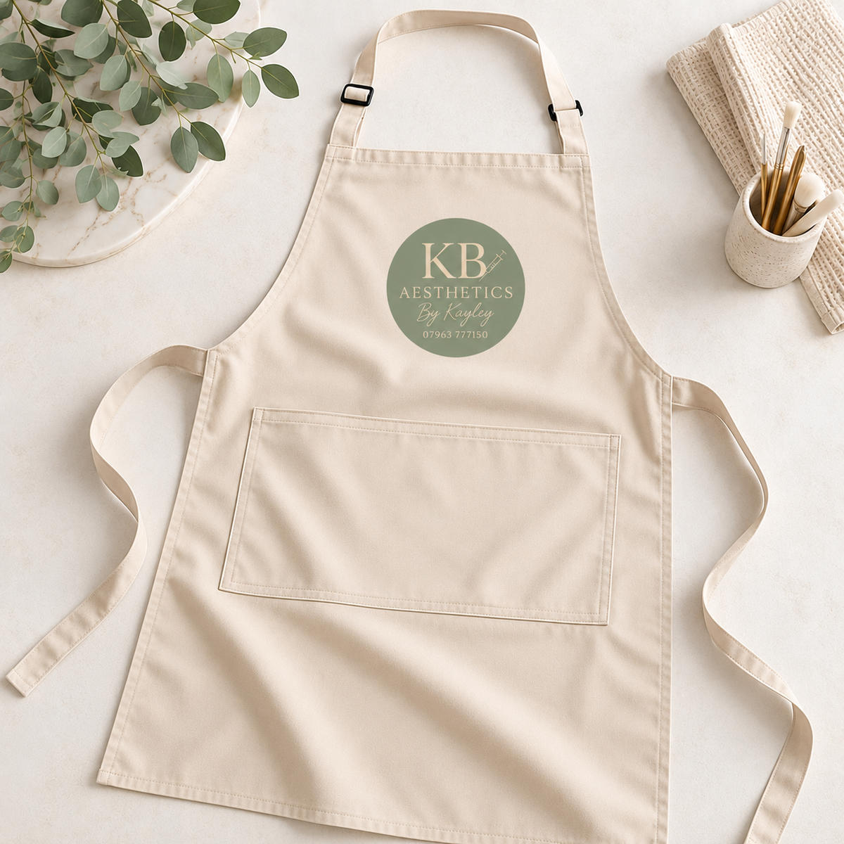 Personalised Branded Pocket Apron | Custom Business Uniform.