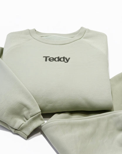 Kids Oversized Loungewear - Personalised Faux Embroidery Name