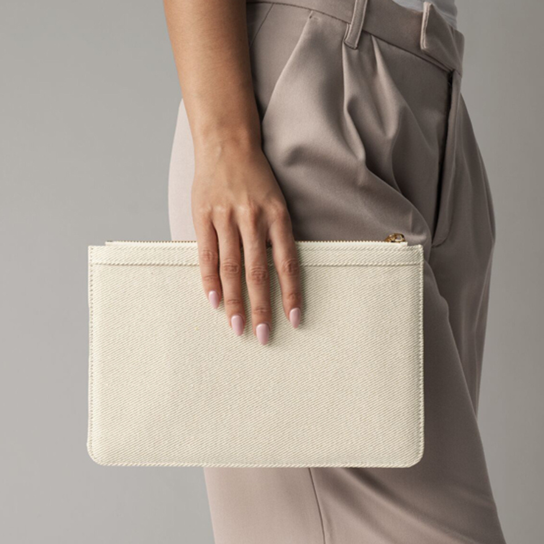 Personalised Canvas Clutch Bag/Pouch - Bridesmaid Clutch