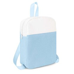 Personalised Kid's Mini Backpack in Blue - Canvas