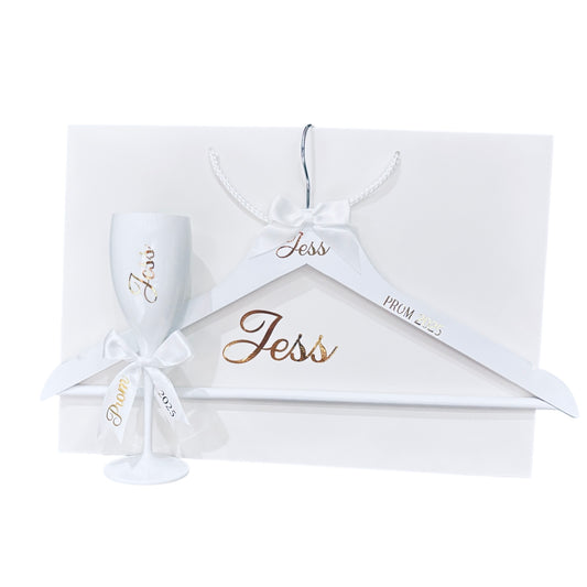 Personalised Bridesmaid Proposal Bundle - Gift Bag, Hanger & Flute