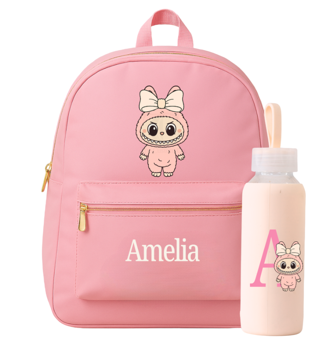 Personalised Labubu School Backpack