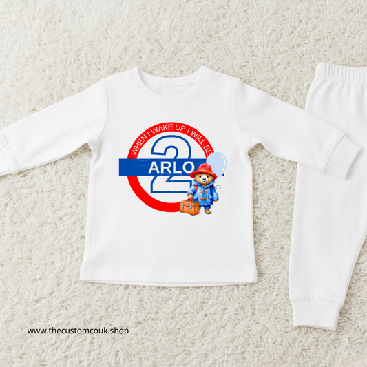 When I Wake Up I’ll Be Two - Birthday Pyjama’s - Paddington Bear