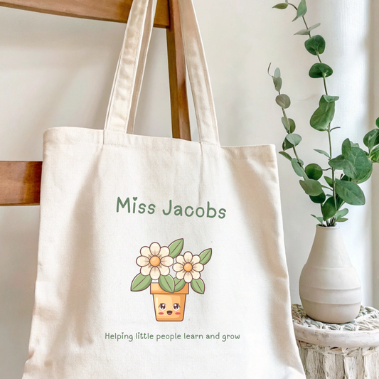 Custom Tote Bag - Personalised Teacher Gift