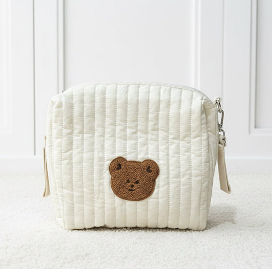 Personalised Stroller Pouch – Embroidered Teddy Bear
