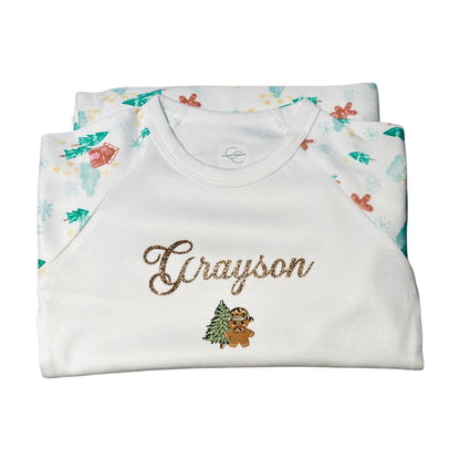 Children’s Gingerbread Christmas Pyjamas | Clearance