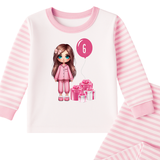 Personalised Birthday Pyjamas | Custom Name & Age Design