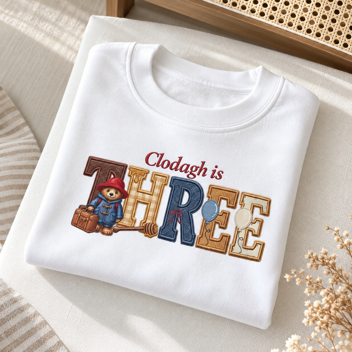 Paddington Bear-inspired Personalised Birthday T Shirt
