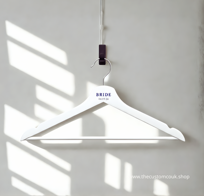 Personalised Bridal Party Hangers | Bride, Groom & Bridesmaid Hangers