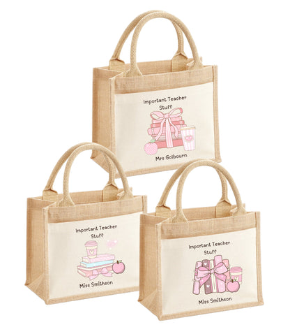 Teachers Gift - Mini Pocket Lunch Bag