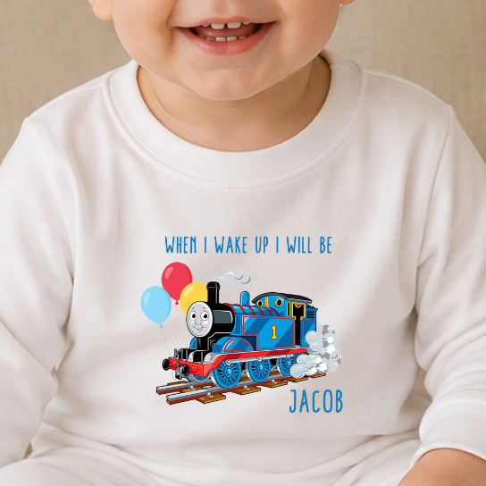 When I Wake Up I’ll Be… Thomas the Tank Engine Birthday Pyjamas