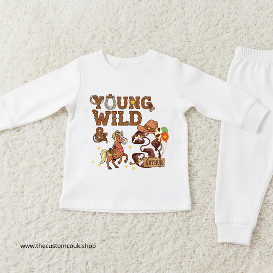 Personalised Birthday Pyjamas | Young, Wild & 3