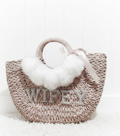 Personalised Straw Beach Bag – Custom Summer Tote