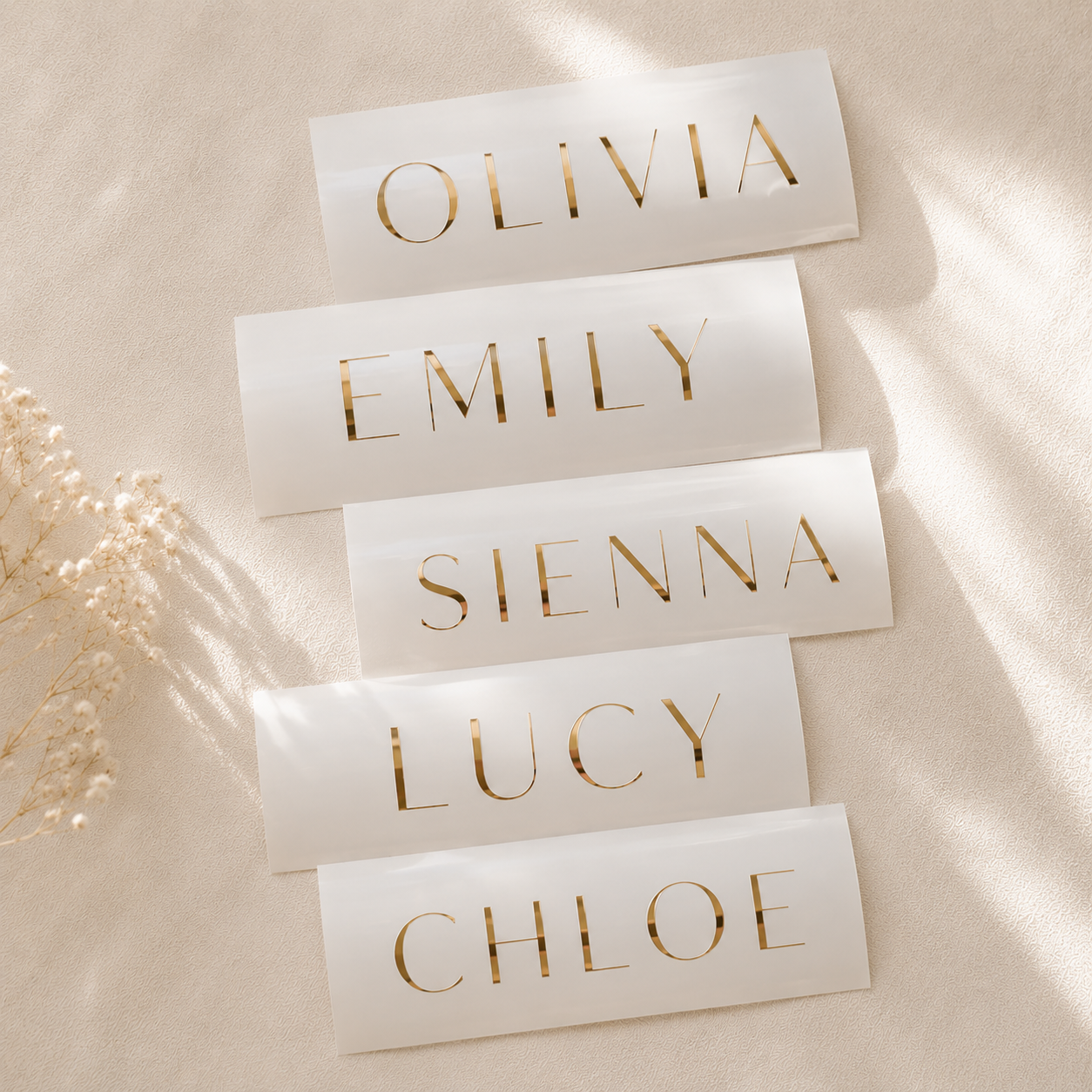 Custom Vinyl Text Transfer | Personalised Permanent Adhesive Vinyl Decal
