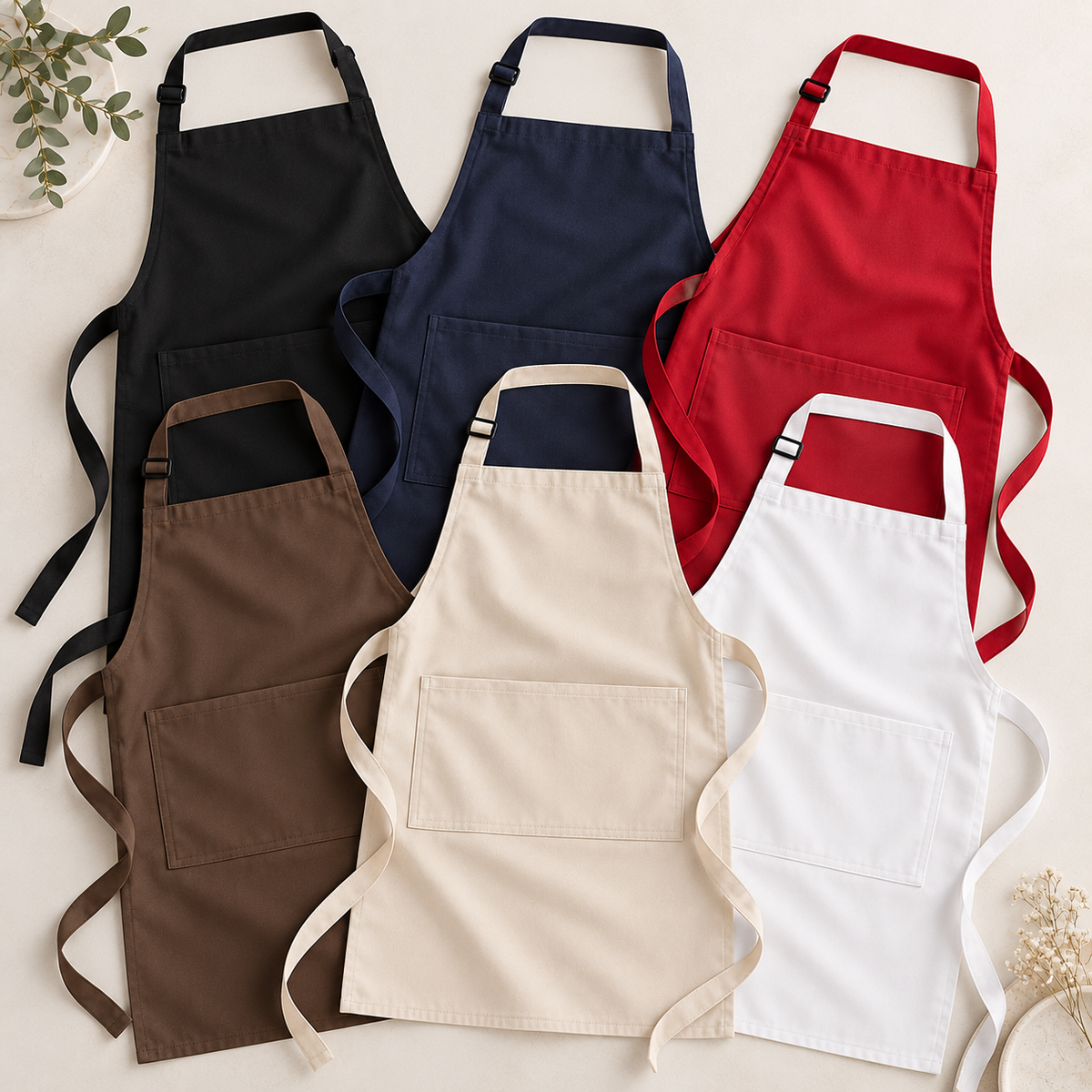 Personalised Branded Pocket Apron | Custom Business Uniform.