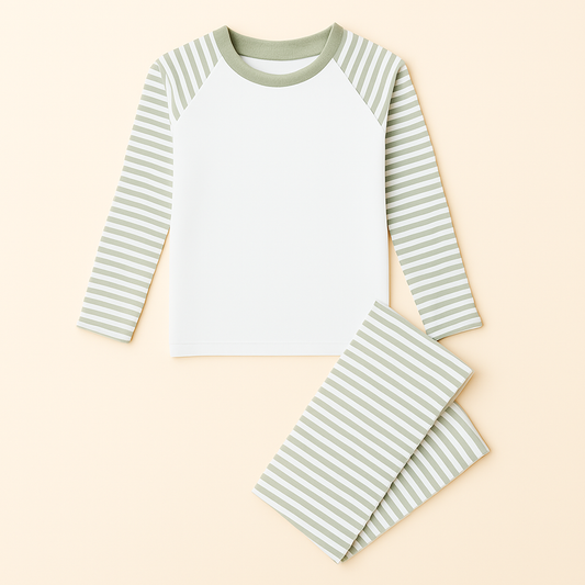 Children's Custom Pyjama’s - Pastel Stripes - Cotton