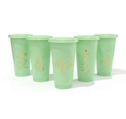 Personalised Tumbler | 16oz Custom Drink Cup with Straw & Lid