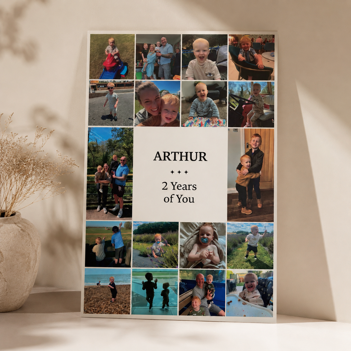 Personalised Birthday Photo Collage | Acrylic Keepsake