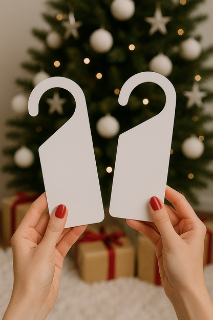 Personalised Acrylic Door Hanger - Christmas / Any Occasion