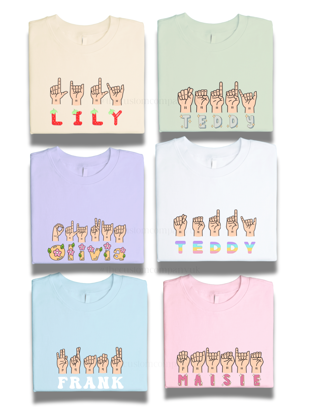 BSL Personalised Name | Sign Language T-Shirt