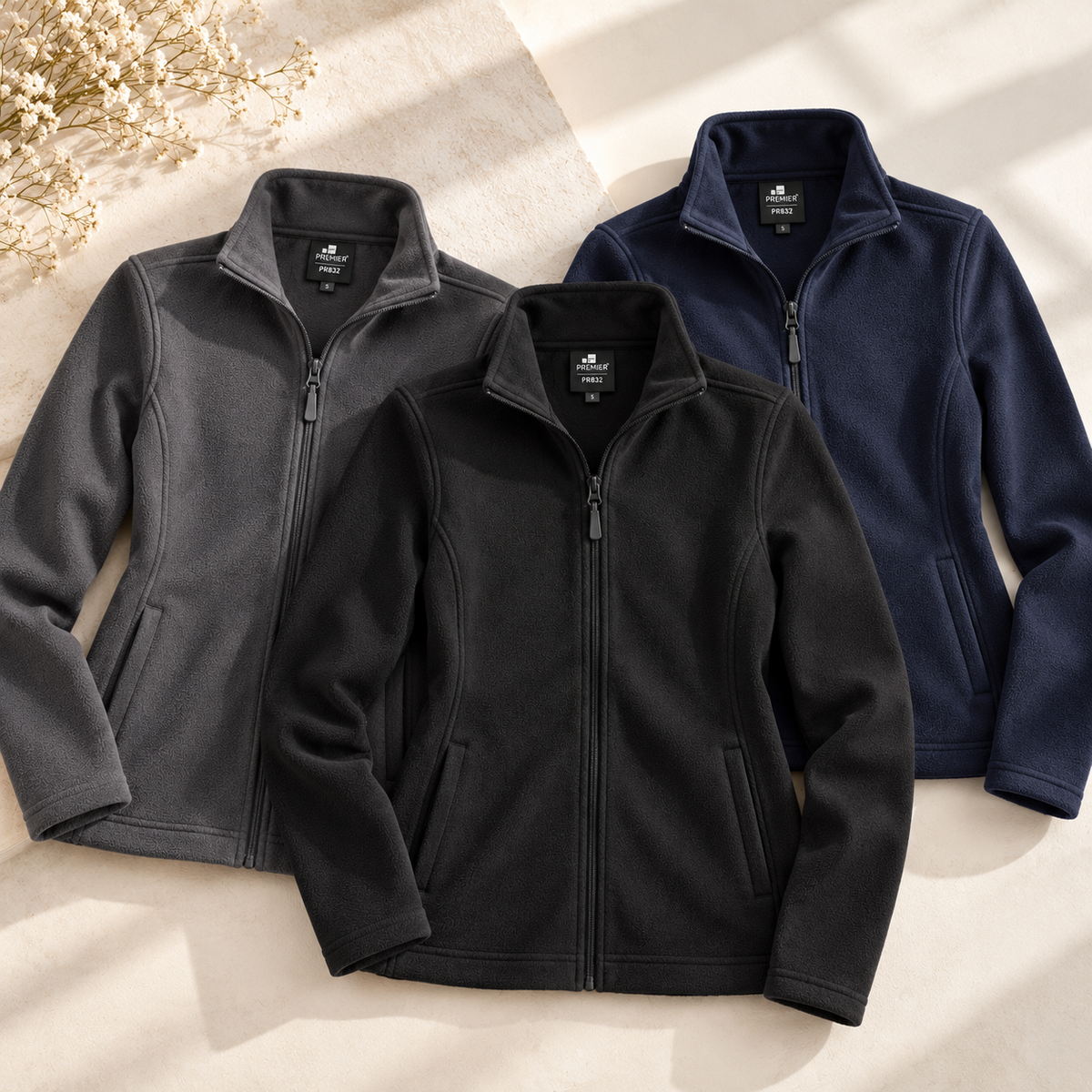 Custom Branded Women's Full Zip Microfleece | Premier PR832
