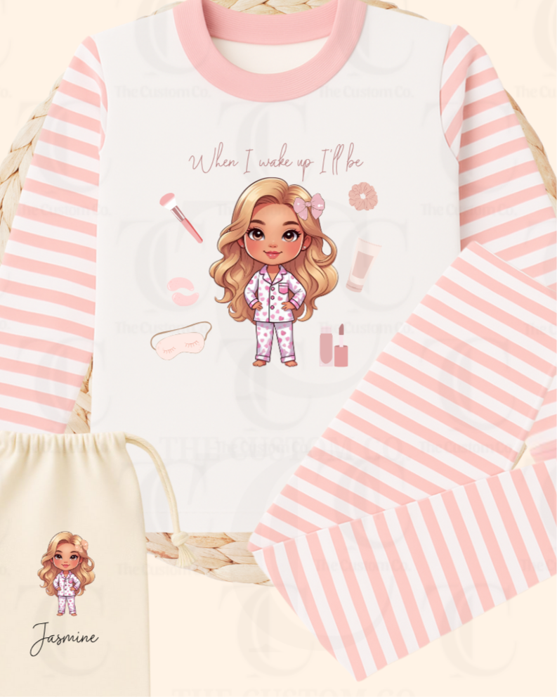 Personalised Birthday Pyjama’s - Girly Glam