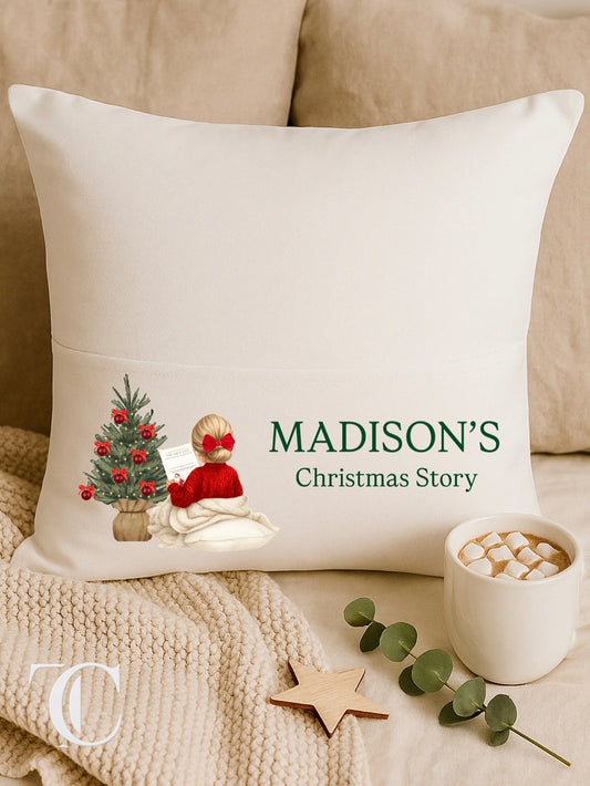 Christmas Story Cushion – A Magical Bedtime Keepsake