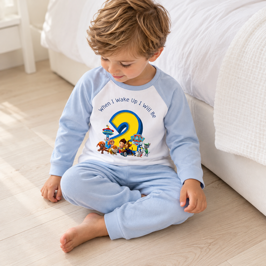 When I Wake Up I’ll Be Two | Personalised Birthday Pyjamas