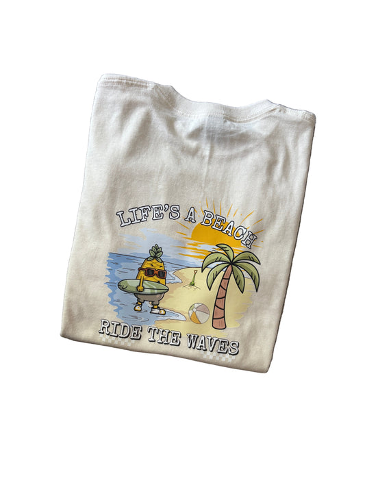Life’s a beach, Ride the waves T-shirt- The Inclusion Initiative
