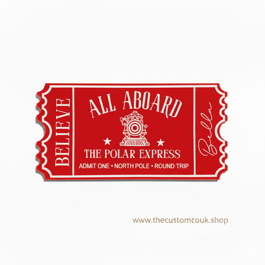 Personalised Polar Express | Acrylic Ticket