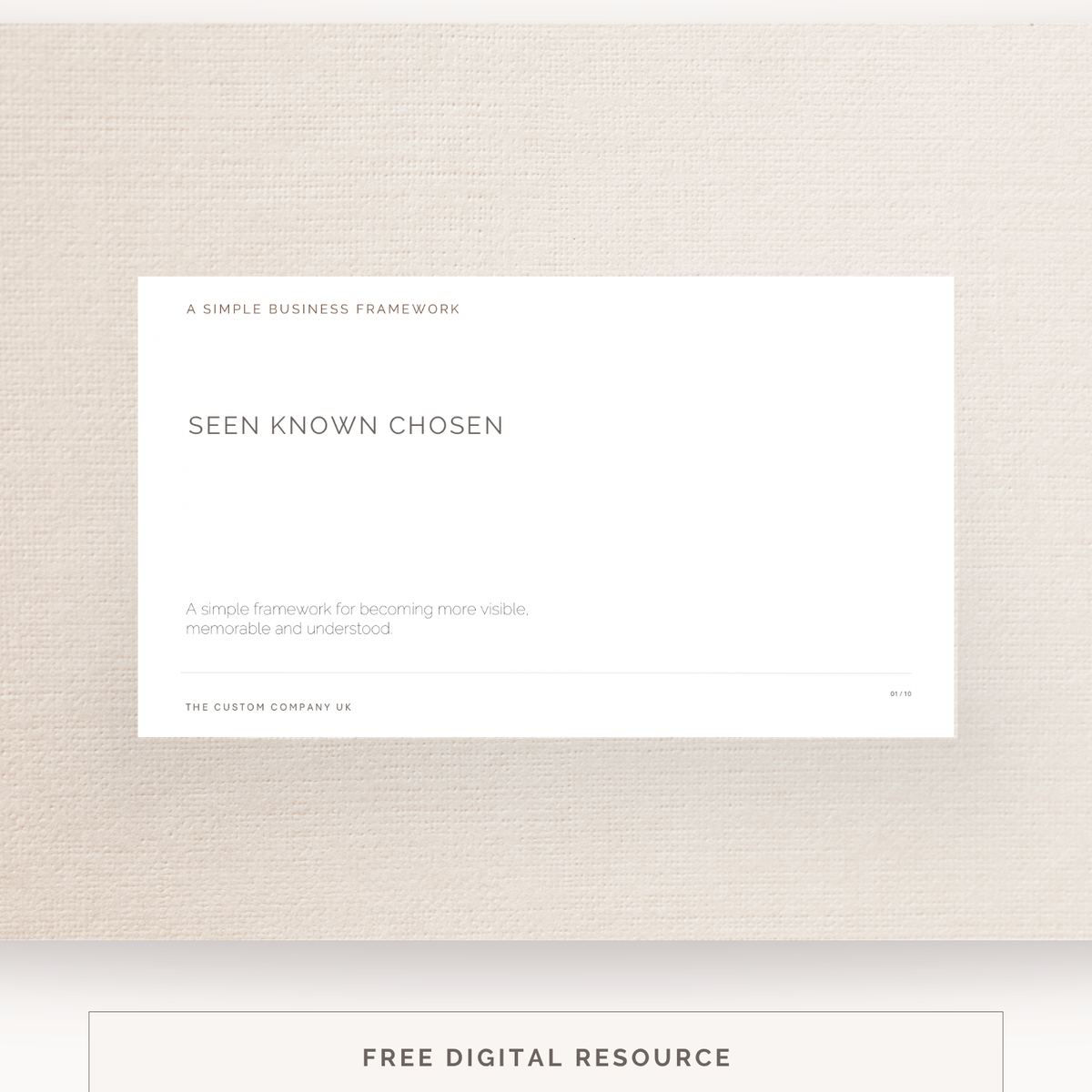 Seen. Known. Chosen. | Free Business Visibility Framework