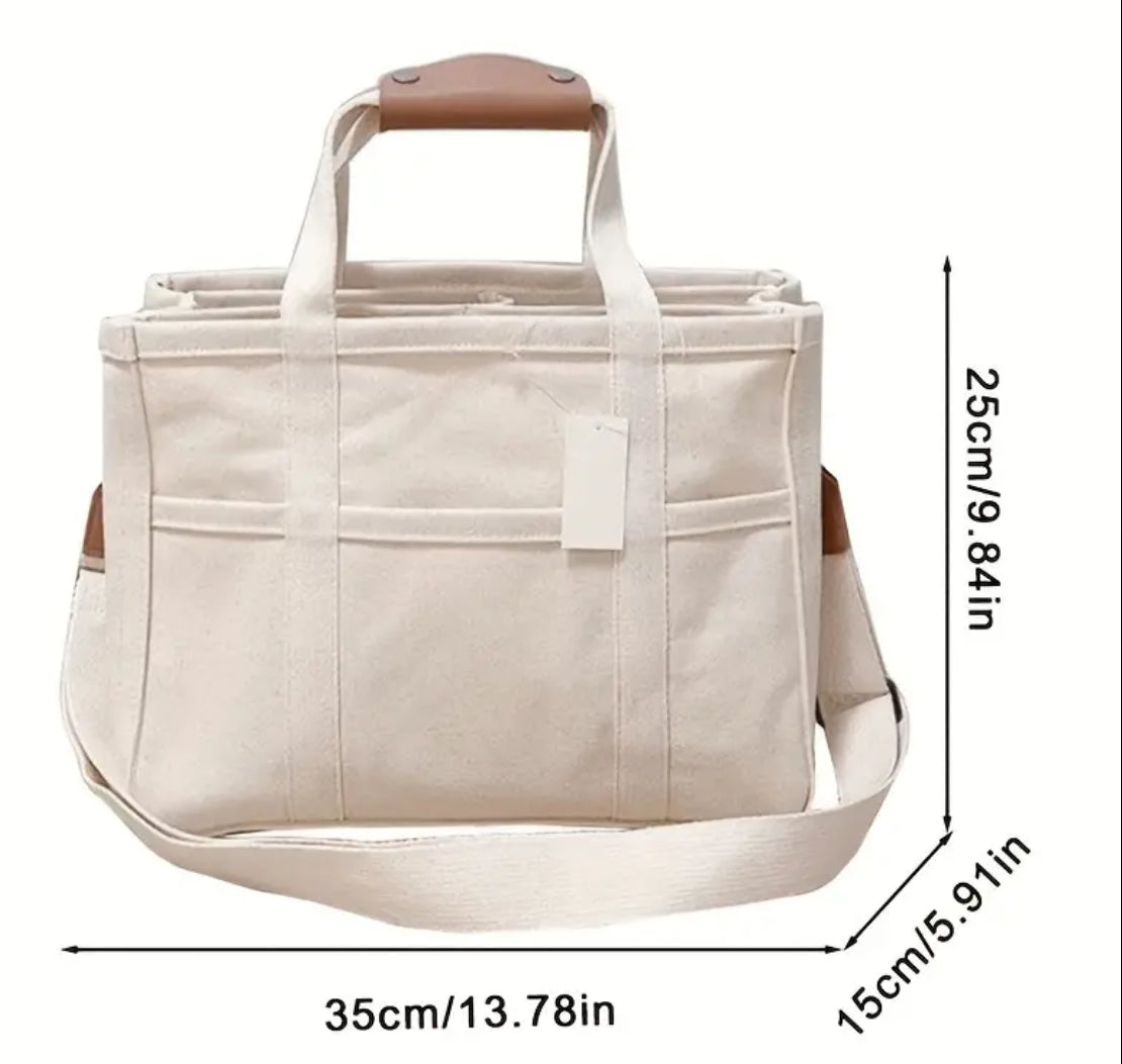 Canvas Baby Changing Bag – Multi-pocket Organiser