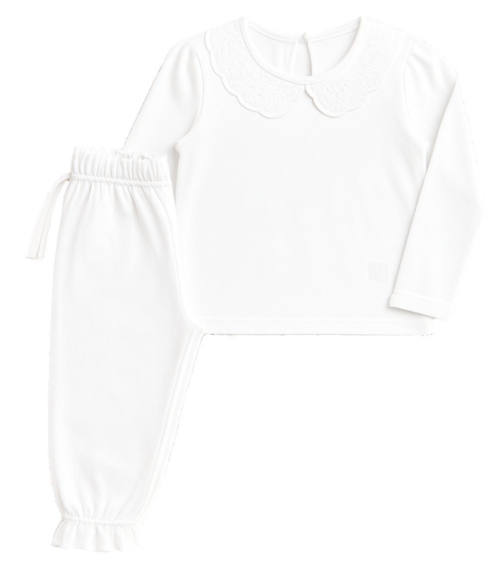 Customisable Girls Long Sleeve Frilled Pyjama’s