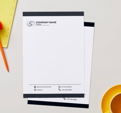 Branded Business Letterhead Template Design