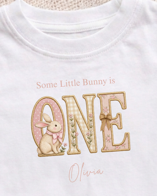 Some Little Bunny is One | Personalised Birthday T-shirt