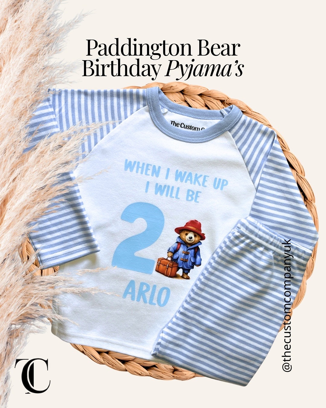 When I Wake Up I’ll Be Two - Birthday Pyjama’s - Paddington Bear