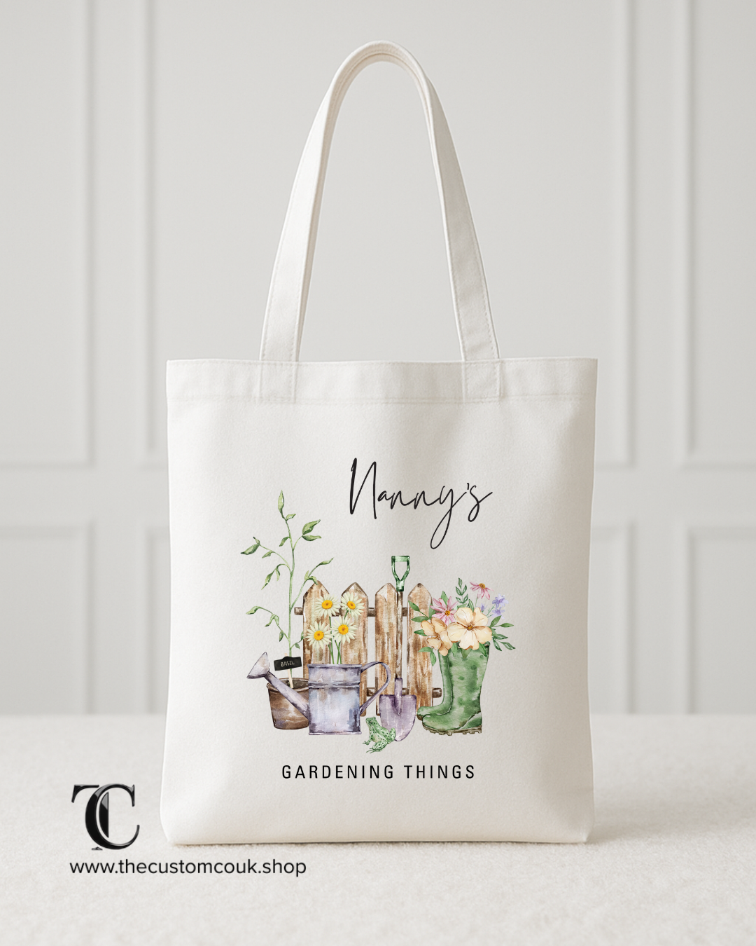 Personalised Nanny’s Gardening Tote Bag