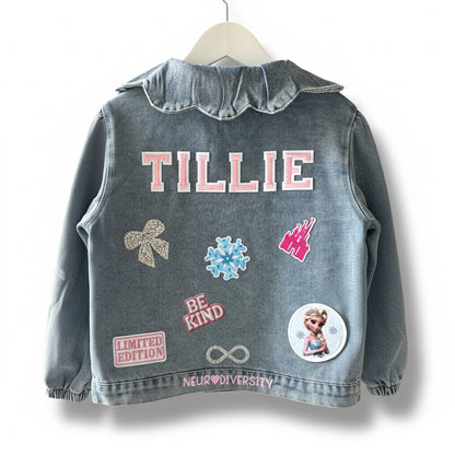 Kids Custom Patch Denim Jacket