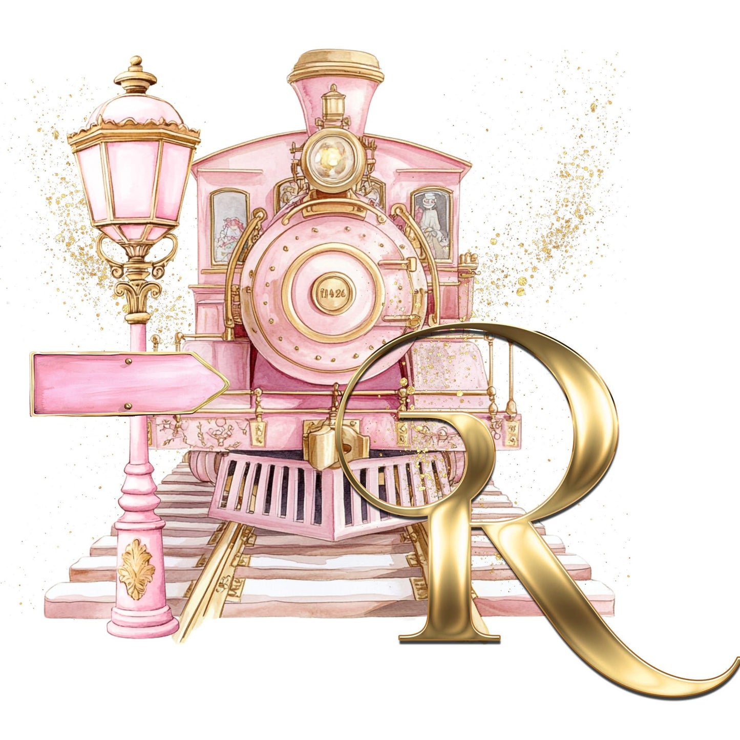 Girls Christmas Personalised Sweater - North Pole Express Train