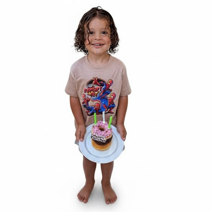 Custom Spider Man Birthday T-shirt 