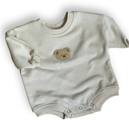 Personalised Teddy Bear Romper Sweater