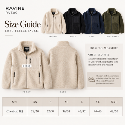 Custom Branded Borg Fleece Jacket | Ravine RV300