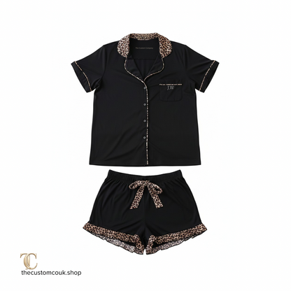 Personalised Adult Pyjama Set – Soft Jersey Short Set