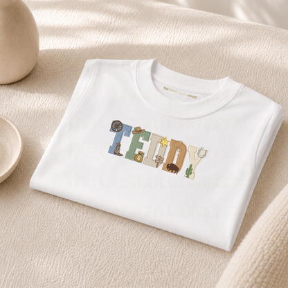 Bespoke Western Rodeo Name T Shirt