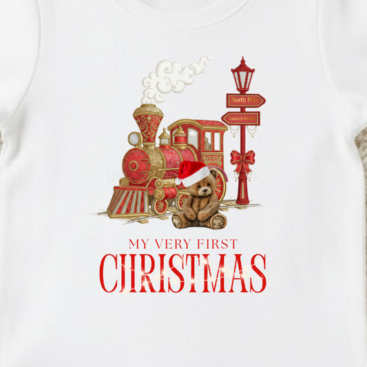 My First Christmas | Personalised Baby Pyjama’s - White