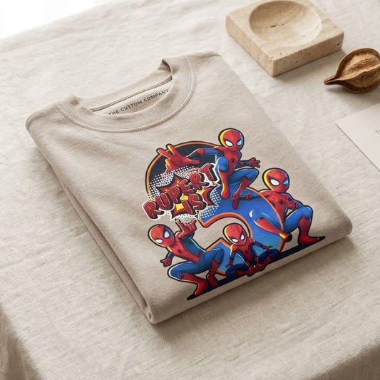 Children’s Superhero Personalised Birthday T Shirt
