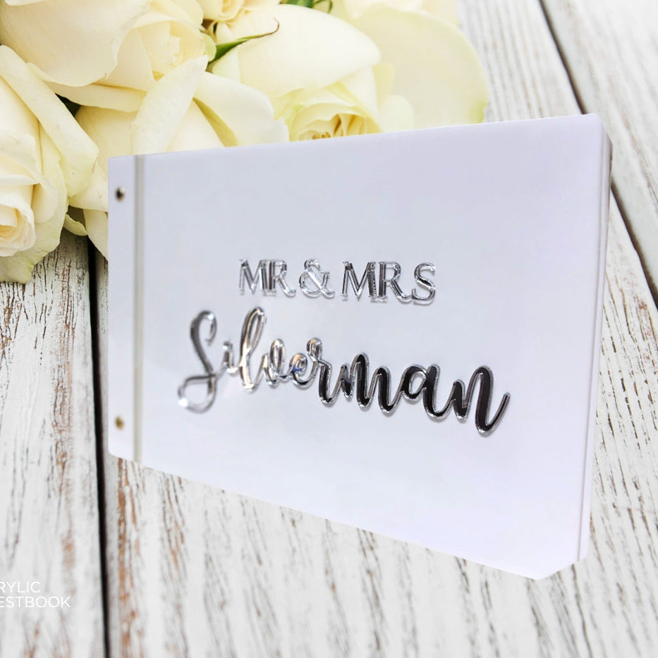Personalised Acrylic Wedding Guestbook