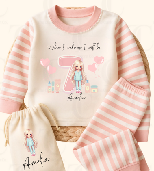 Personalised Birthday Pyjama’s - Girly Glam