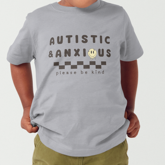 Autistic & Anxious - Kids Awareness T-shirt - The Inclusion Initiative